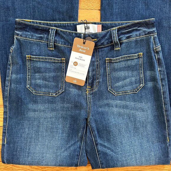 NWT cabi Driver's Seat Patch Pocket Trouser Jeans in Trader Wash - Size 4R - Picture 6 of 13